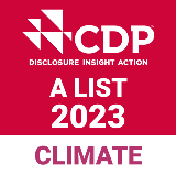 Logo CDP Climate 2023 Sopra Steria on the A list for the seventh year running
